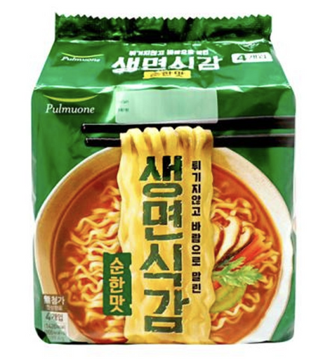 [Pulmuone] Saengmyeon Sikgam - Mild Flavor (4 Packs)