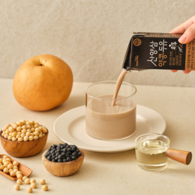[Wooridu] Wild Ginseng Medicinal Bean Soy Milk (190ml x 16 packs) Expiration Date: November 4, 2027