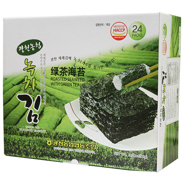 Gwangcheon Green Tea Lunchbox Seaweed Gift Set 4g * 24 packs<br/>-Limited to 2 boxes per order.
