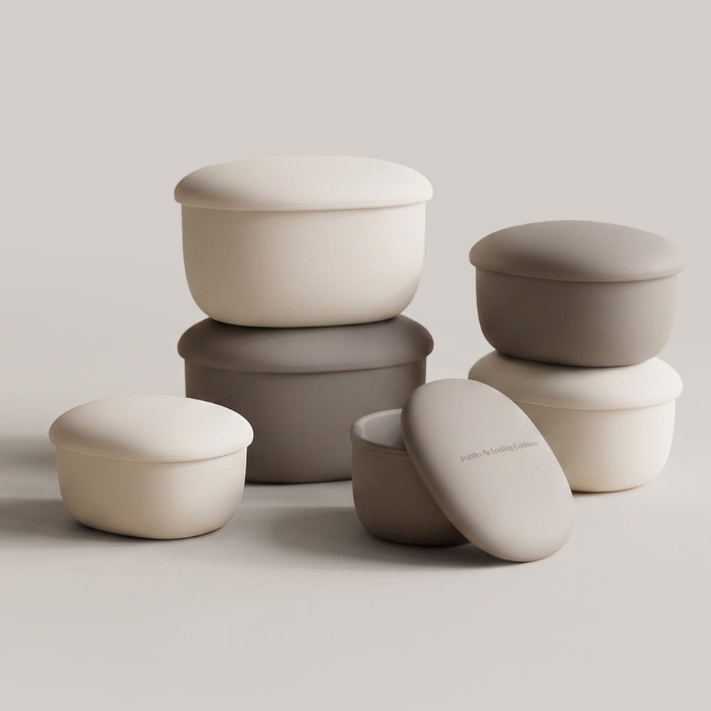 Everyday Convenient Stackable Silicone Airtight Container 3-Piece Set (Select Color)