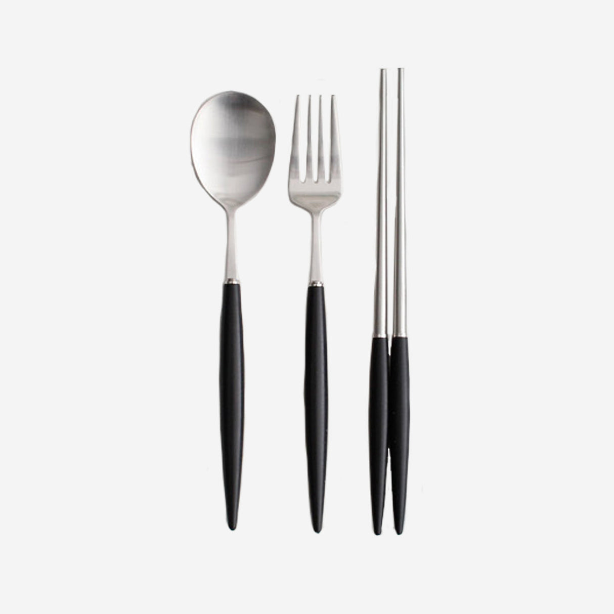 [Hankook Ceramic] Bogen Eiffel Silver Stainless Steel Kids Set (White/Navy/Pink)