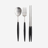 [Hankook Ceramic] Bogen Eiffel Silver Stainless Steel Kids Set (White/Navy/Pink)