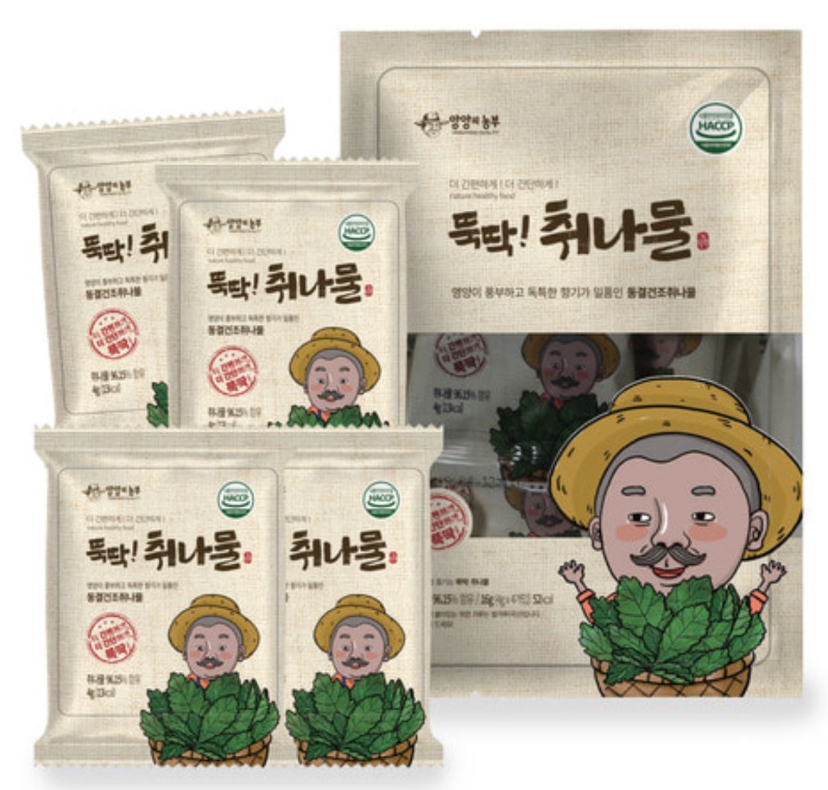 [Gangwon-do] Dduk-ttak Chwinamul 16g (4g * 4EA)