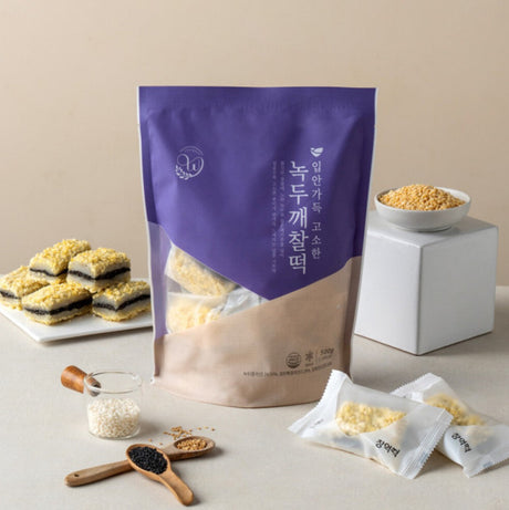 [Free Separate Shipping][Kkotma Fresh] Chang-eok Rice Cake Mung Bean Sesame Glutinous Rice Cake 1kg (Total 2 Packs)