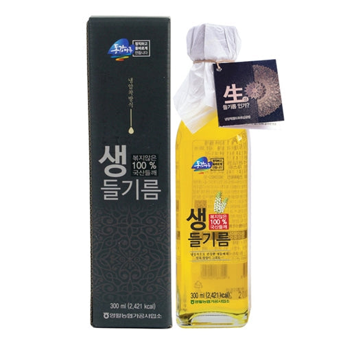 [Gangwon-do] Dongganggang Maru Cold-Pressed Perilla Oil 300ml (100% Domestic Perilla Seeds)