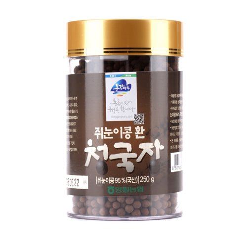 [Gangwon-do] Dongganmaru Black-eyed Soybean Cheonggukjang Pills 250g (100% Domestic Black-eyed Soybeans)