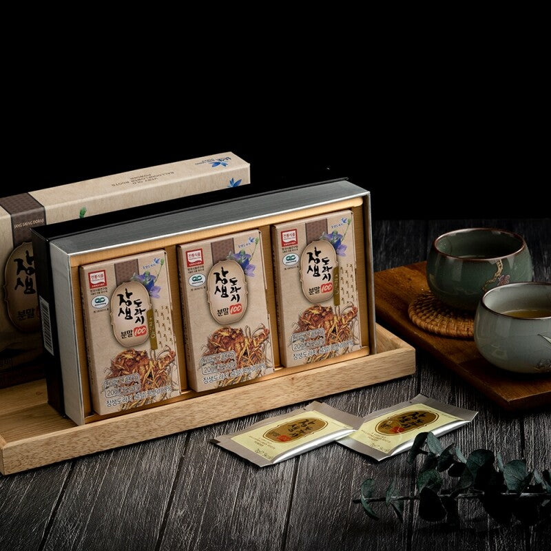 Jangsaeng Balloon Flower Root - 100% 21-Year-Old Powder 2g x 30 Packets <br>Expiration Date: March 2, 2024