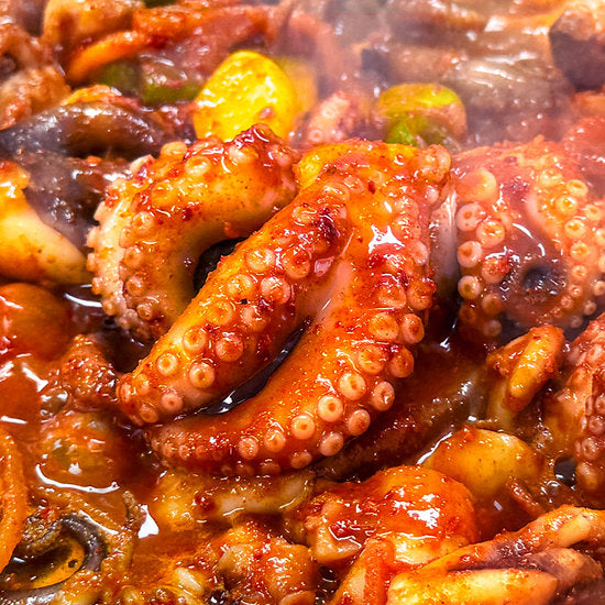 [Free Separate Shipping] [Kkotma Fresh] Yeonansikdang Stir-fried Baby Octopus 400g x 5 Packs