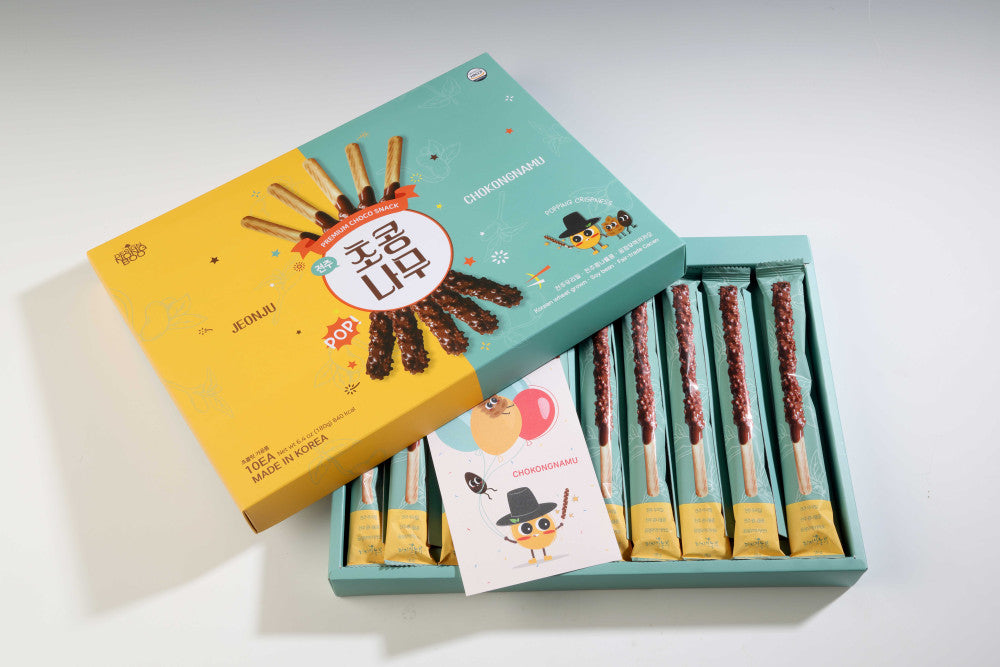 Design Nongbu - Jeonju Chokongnamu Chocolate Stick Gift Set (10 Pieces)