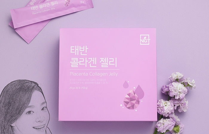 [Free Separate Shipping] Placenta Collagen Jelly 30 Packets