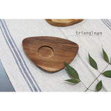 [Hankook Ceramic] Twig New York Acacia Wood Saucer & White Teacup
