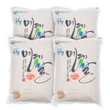 [Free Separate Shipping] Sancheong Jirisan Organic Grasshopper Rice (Chucheong)_5-Minute Milled Rice 4kg x 4 Bags <br/> (Refrigerate) (Milling Date: 8/28/2023))