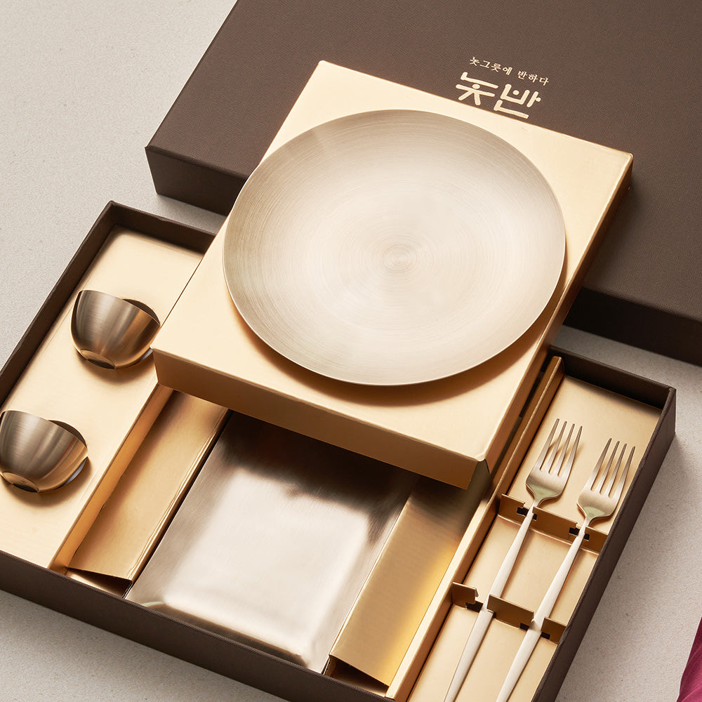 놋반 - 방짜유기 프리미엄 2인 술상 달빛 세트