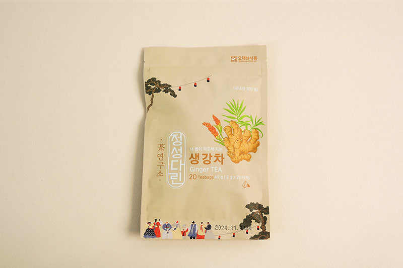 Odaesan Food - Jeongseongdarin Pyeongchang Ginger Tea 40g (20 tea bags) Expiration Date: November 23, 2027