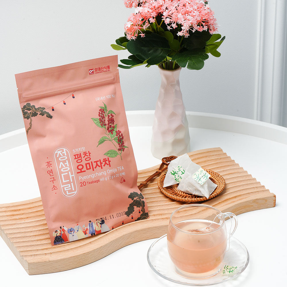Odaesan Food - Jeongseongdarin Pyeongchang Omija Tea 40g (20 tea bags) Expiration Date: November 23, 2027