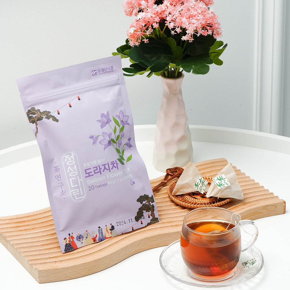 Odaesan Food - Jeongseongdarin Pyeongchang Balloon Flower Root Tea 40g (20 tea bags) Expiration Date: November 23, 2027