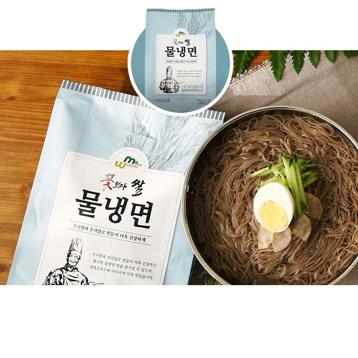 [MILLS EXPRESS] WOORIMIL Mool Naengmyeon (Korean Cold Noodles with Chilled Broth) 220g (2 servings) x 2 packs