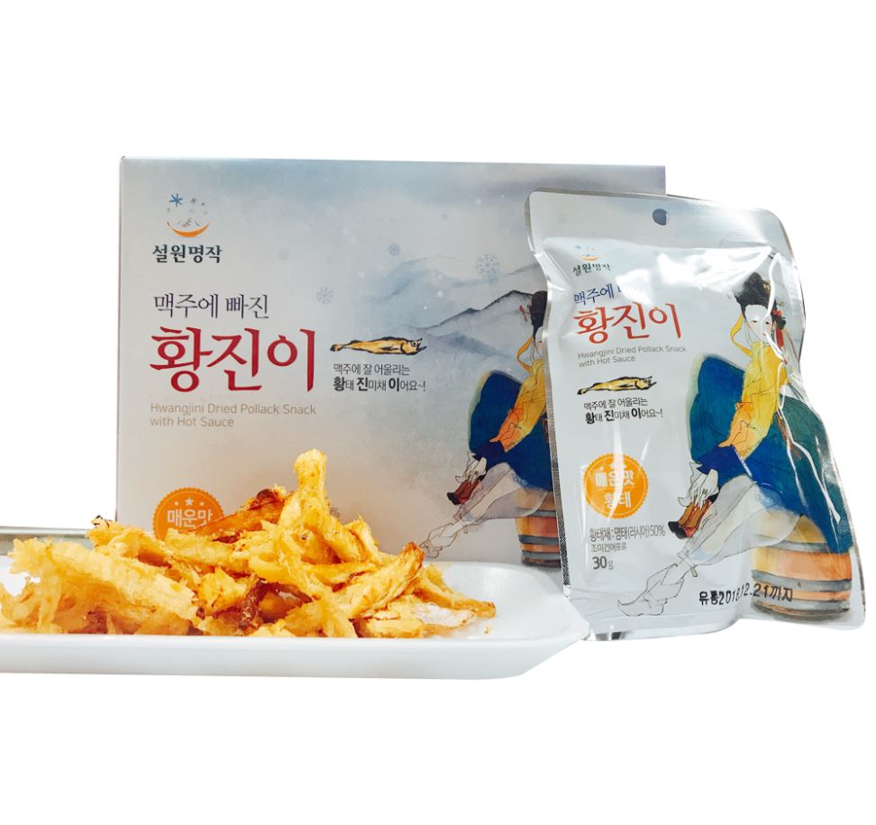 Hwang Jin-i (Mild Flavor) Pairs Well with Beer 30g * 10 Packs