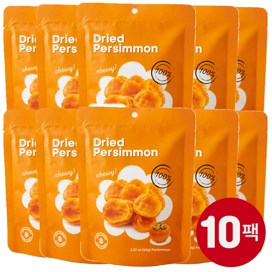 [Free Separate Shipping][Kkotma Fresh] Omallang - Cheongdo Dried Persimmons 63g X 10 Packs