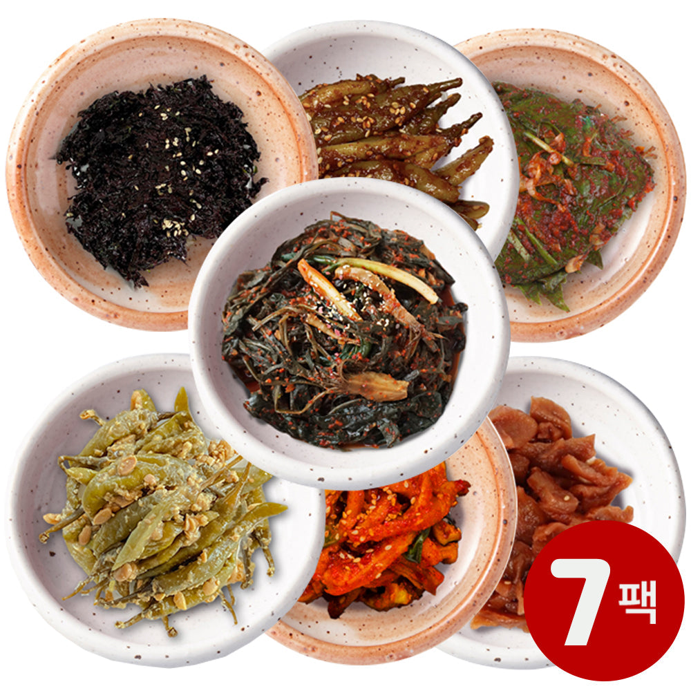 [Free Separate Shipping] Delicious Mom's Homemade Side Dish 7-Piece Set