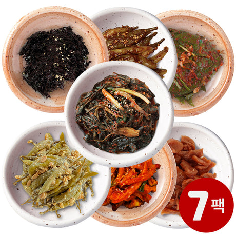 [Free Separate Shipping] Delicious Mom's Homemade Side Dish 7-Piece Set