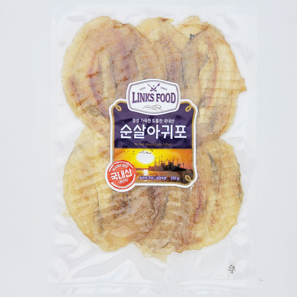 200g of carefully made Korean boneless monkfish fillets