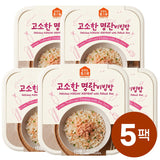[Free Separate Shipping][Kkotma Fresh] Homesrang Savory Myeongran Bibimbap 220g X 5 Packs