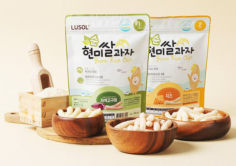 Rusol Pure Brown Rice Cracker Stage 1 Carrot 25g