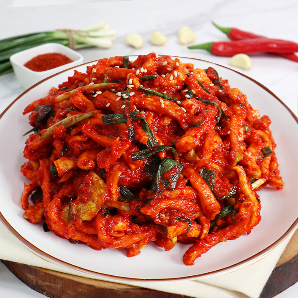 [Free Separate Shipping] Jeollanam-do Saebyeok Farm Kimchi - Perilla Leaf Kimchi 1kg + Godeulppaegi Kimchi 1kg + Dried Radish Kimchi 1kg