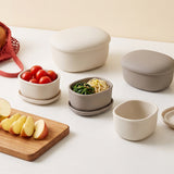 Everyday Convenient Stackable Silicone Airtight Container 3-Piece Set (Select Color)