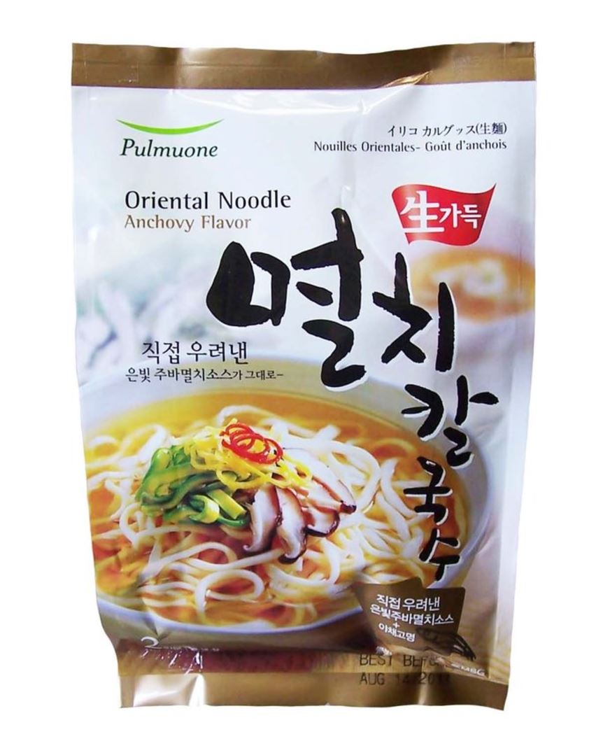 [Pulmuone] Clam Kalguksu (2 servings) + Anchovy Kalguksu (2 servings)<br><font color=red>Expiration Date-9/22/17</font>