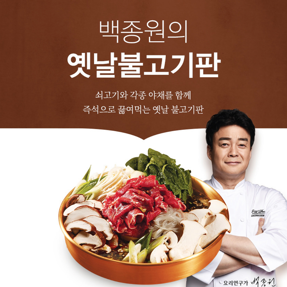 Baek Jong-won's Korean Traditional BBQ Grill pan (Best for Bulgogi