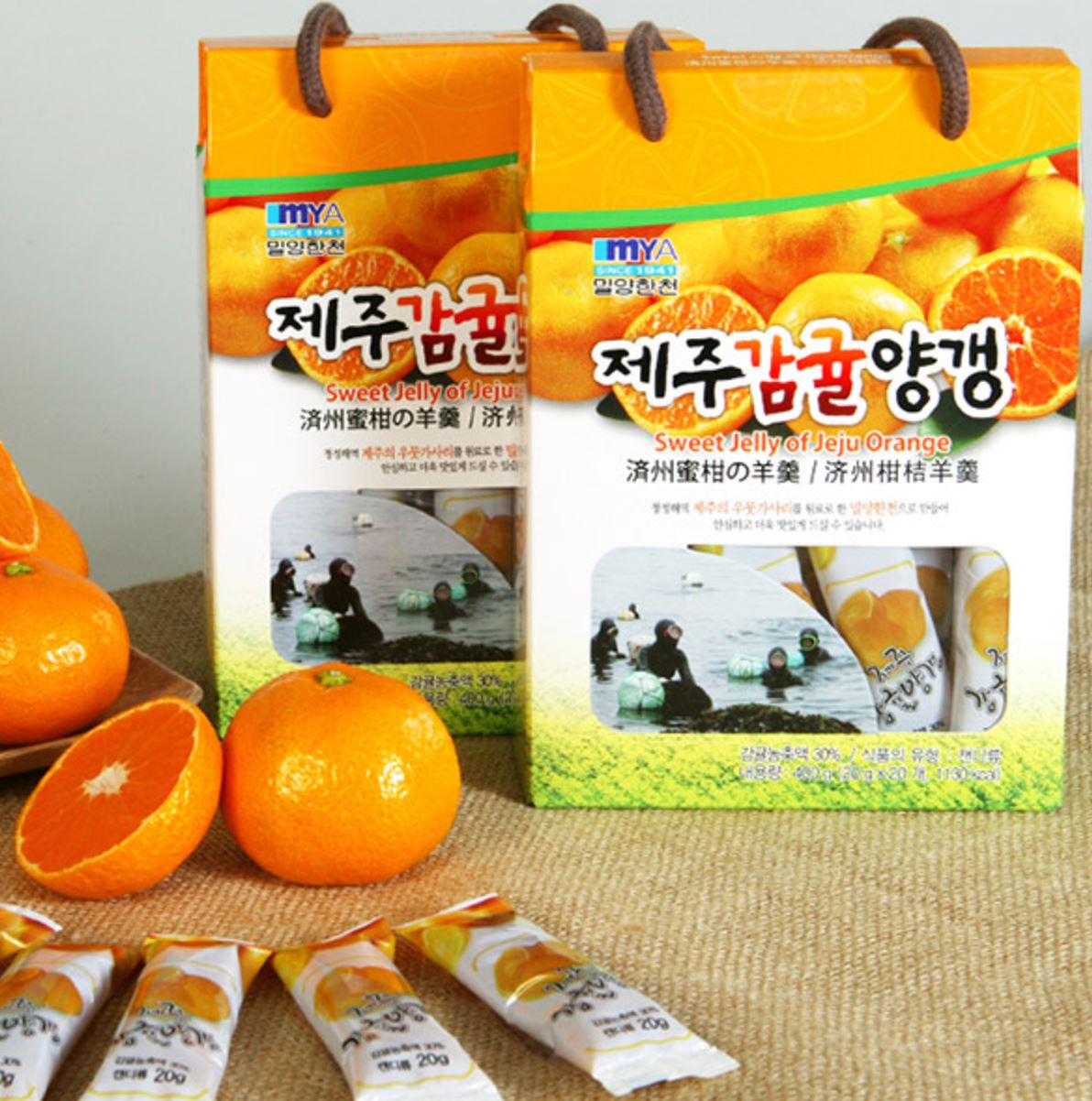 Miryang Agar-agar Jeju Tangerine Yokan 400g