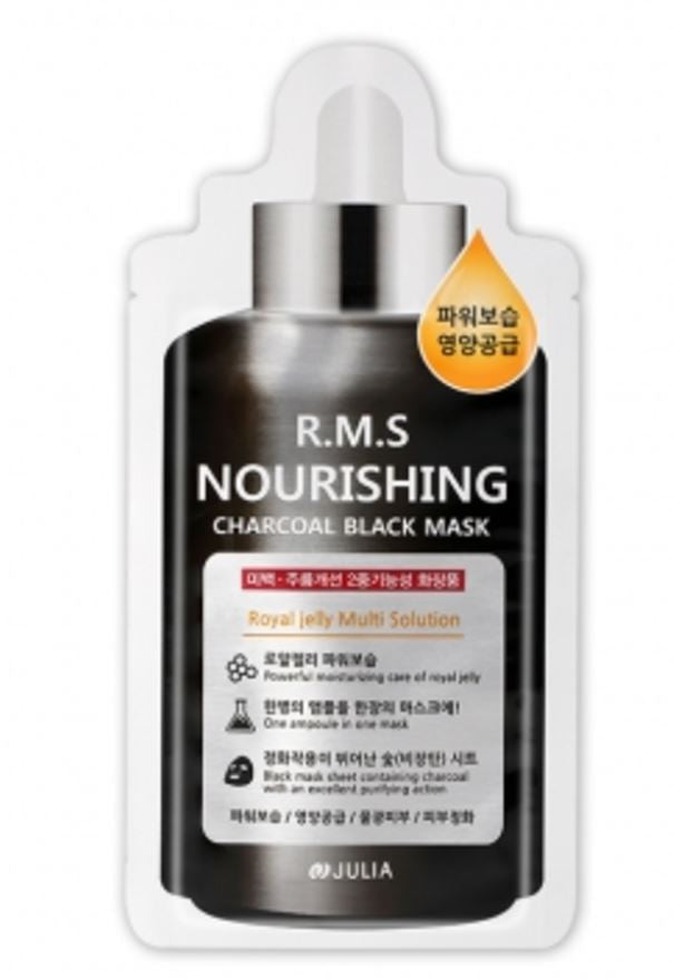 Julia RMS Nourishing Charcoal Black Mask 10 Sheets