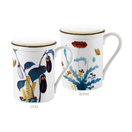 [Hankook Ceramic] Chochungdo Lidded Mug Set of 2