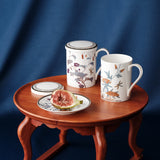 [Hankook Ceramic] Chochungdo Lidded Mug Set of 2