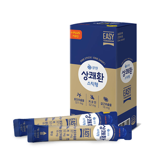 [Q-One] Hangover Relief Sangkaehwan Easy Tomorrow Stick Type (18g x 10 packs) 1 box
