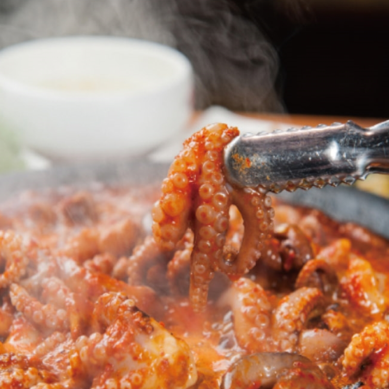 [MILLS EXPRESS] JEJU GIMNYEONG Stir-Fried  Baby Octopus and Seafood (JjuGgumi) Meal Kit 1kg