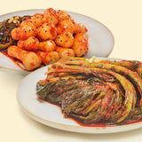 [Pre-order] Pyeongchang Kkotsuni Gat Kimchi 2kg + Chonggak Kimchi 3kg (Reservations close Thursday, June 9)