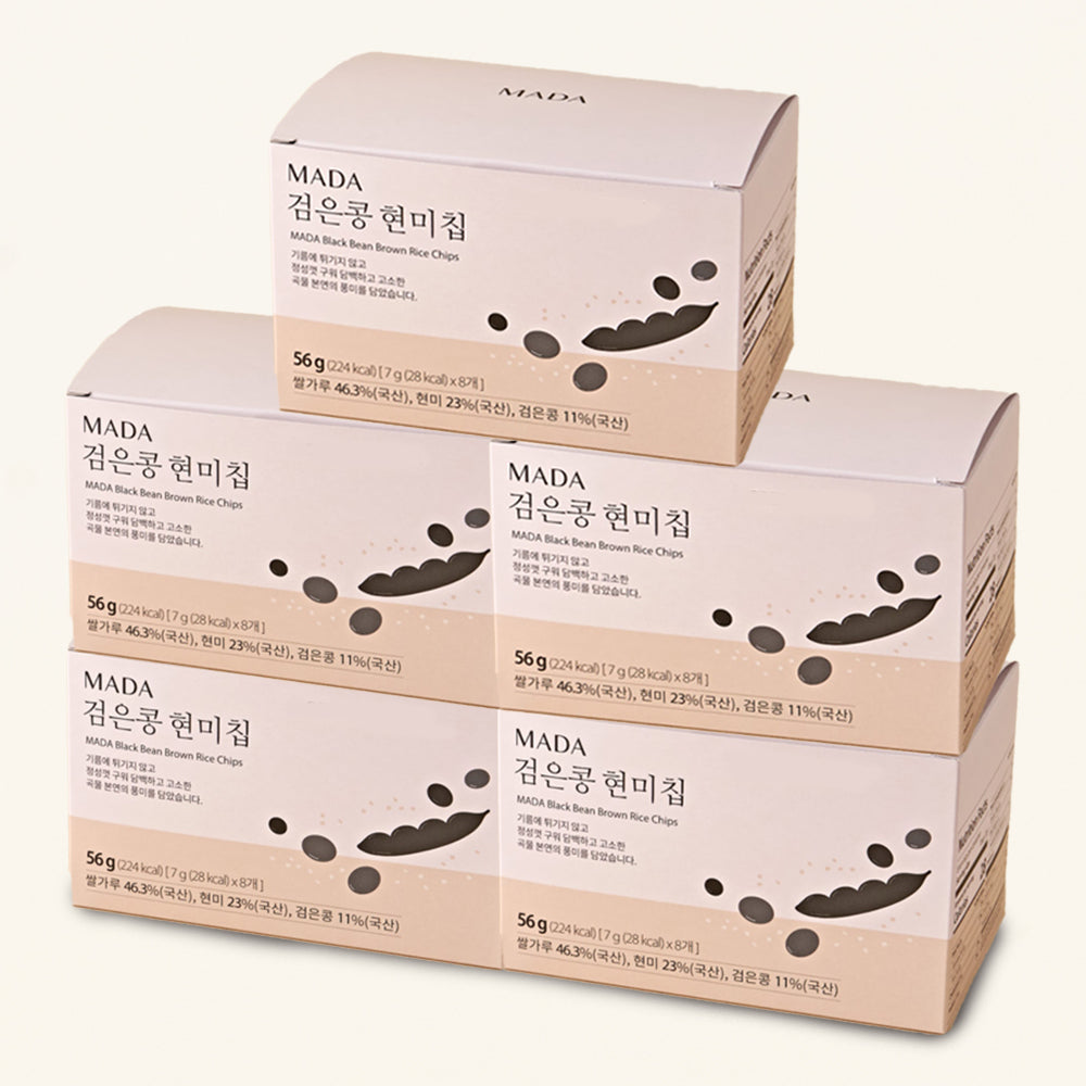 [HOT DEAL] Korean Black Bean Brown Rice Chips 7g X 8pcs X 5box <br/>EXP.DATE:06/20/2024
