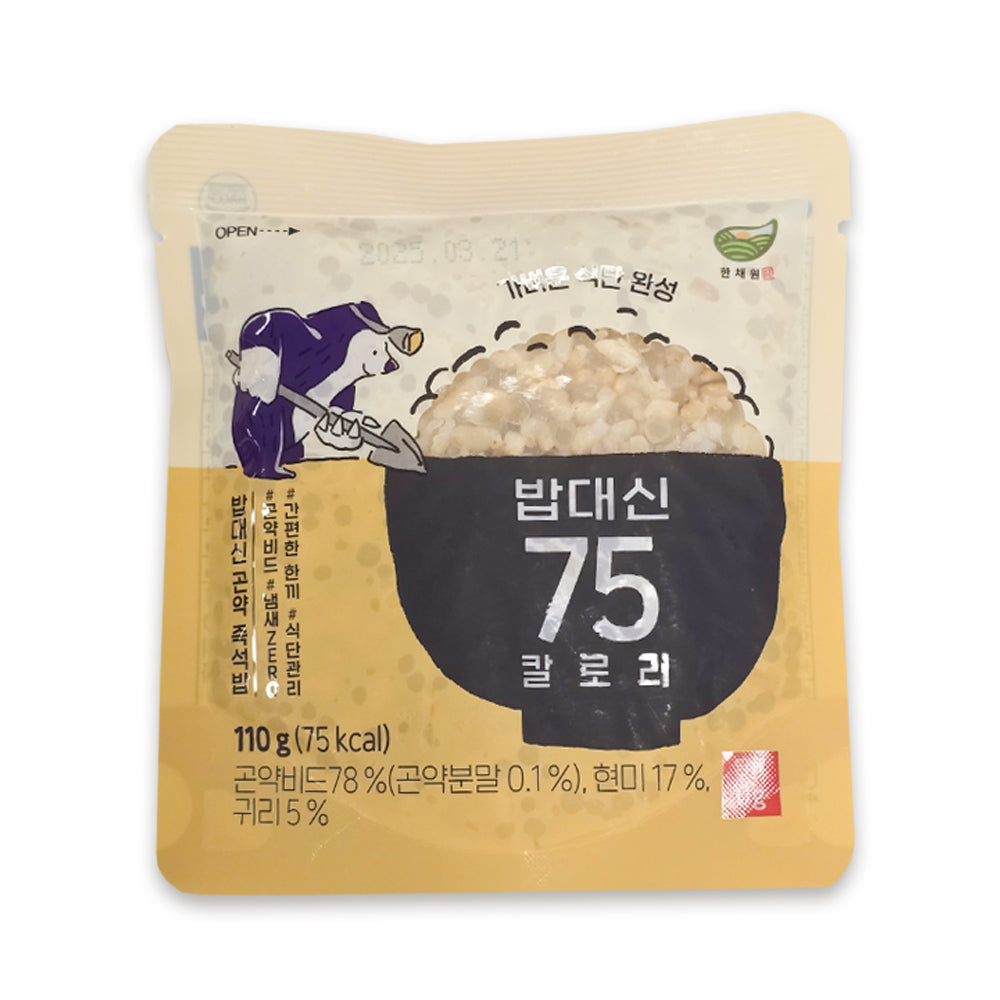 Kaeda - 75 Calorie Oat Brown Rice Konjac Rice as a Rice Substitute 110g x 3 Packs
Expiration Date: September 2, 2025