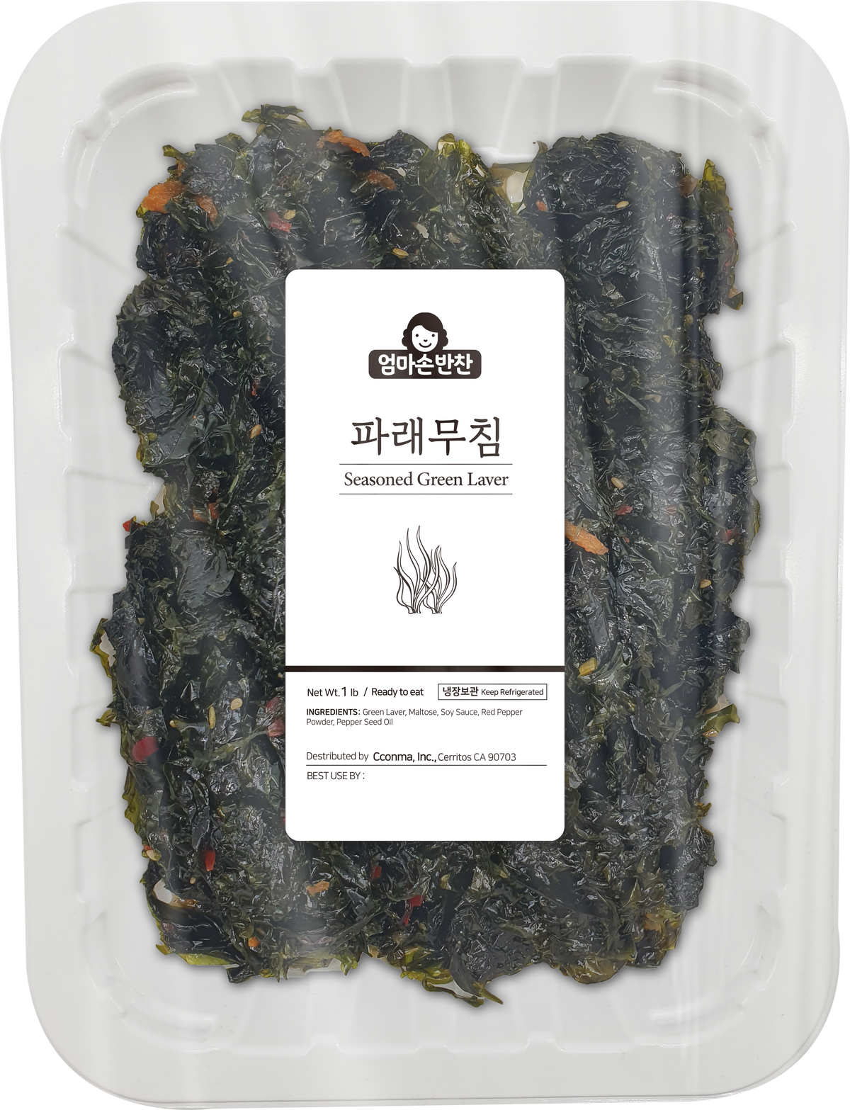 [Free Separate Shipping][Kkotma Fresh] Delicious Side Dish Seasoned Green Laver (1LB X 3 Packs)