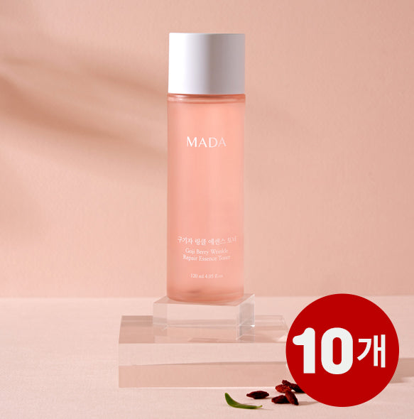 [Bundle Discount] MADA Goji Berry Wrinkle Essence Toner 120ml X 10 Count
Expiration Date: March 4, 2025
