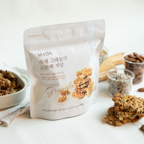 MADA Handmade Granola – High Protein, Low Sugar (150 g, 1 Bag)