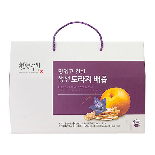 천년누리 - 맛있고 진한 생생 도라지 배즙