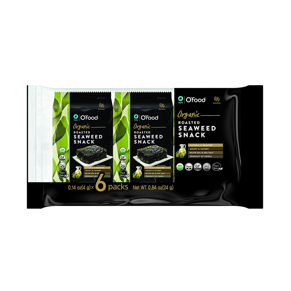 Chungjungone O'Food - Organic Traditional Seaweed 4g x 6 Packs