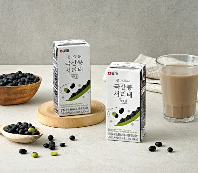 [Free Separate Shipping] Kkotma Soy Milk Domestic Seoritae 99.8% (190ml x 24 packs x 4 boxes) Expiration Date: August 11, 2026