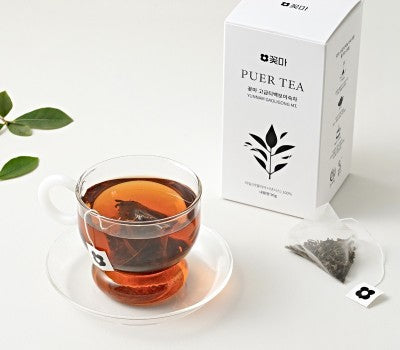 [Direct Shipping to Korea] Kkotma Premium Ripe Pu'er Tea Bags (30 Tea Bags * 3g) Pack of 3