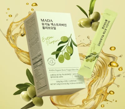MADA Organic Extra Virgin Olive Oil Stick 8g (15 packets x 3 packs)