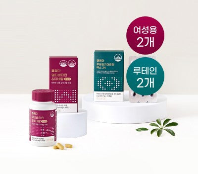 [Direct Shipping to Korea] Kkotma Multi Vitamin & Mineral for Women (2 packs) + Lutein Zeaxanthin (2 packs)